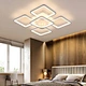 Aplicación moderna Control remoto de la lámpara de araña cuadrada acrílica Lámpara de la sala de estar Bedroom Luces de techo LED de la casa